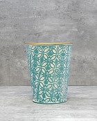 Round Teal Container - Small 6.5"H