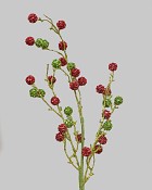 Glitter Pom Spray 31.5" Red/Green