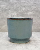 Blue Stepped Planter - Medium 6"H