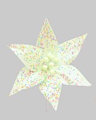 Iridescent Poinsettia 22" Green