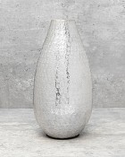 Hammered Pinched Tall Vase 12.5"H