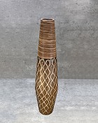 Brown/Gold Decorative Vase 16.5"H