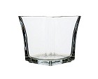 Square Flared Glass Vase 4"H
