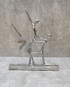 Dancing Couple Aluminum Sculpture 13.25"H