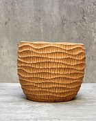 Ridged Terracotta Planter 4"H