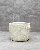 Bark Cement Planter 5.25"H