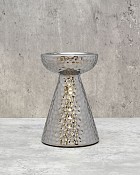 Hammered Textured Candle Holder 5.75"H