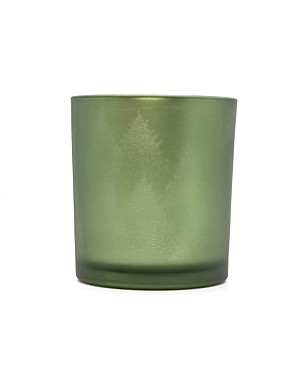 Evergreen Frosted Glass 3&quot;H