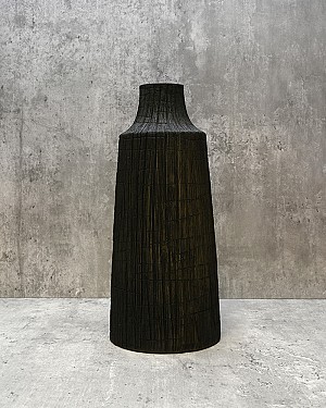 Etched Line Container - Black 12&quot;H