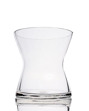 Gathering Clear Glass Vase 6"H