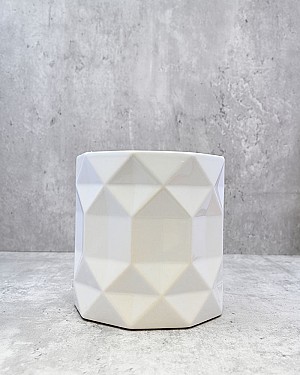 Diamond Pattern Planter 5.5&quot;H