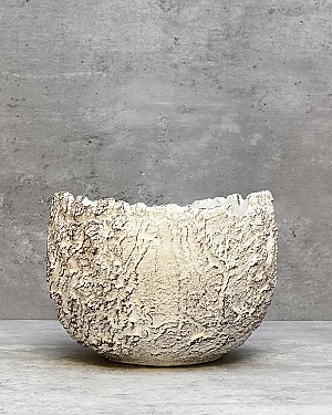 Fossil Planter - White 8&quot;D