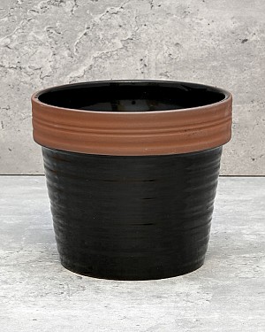 Garden Planter - Black 4&quot;H