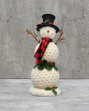 Golf Snowman 9&quot;H