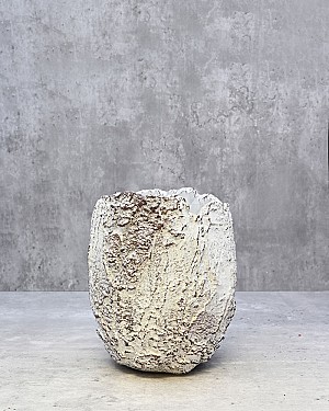 Fossil Planter - White 6&quot;H