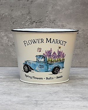 &#039;Flower Market&#039; Container 5&quot;H