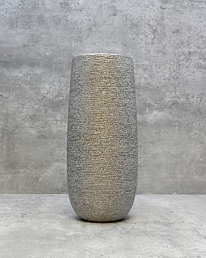 Silver Spun Textured 11&quot;H