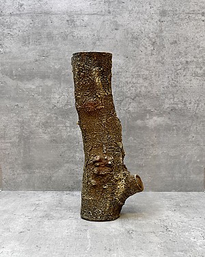 Tree Stump Table Vase 13.5&quot;H