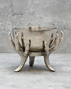 Metal &#039;Claw&#039; Bowl 4.5&quot;H