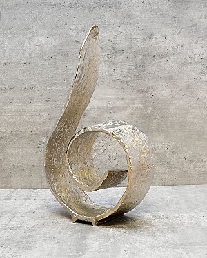 Flame Aluminum Decorative Sculpture 17&quot;H