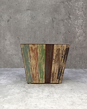 Multi Colour Square Tapered 4.5&quot;H