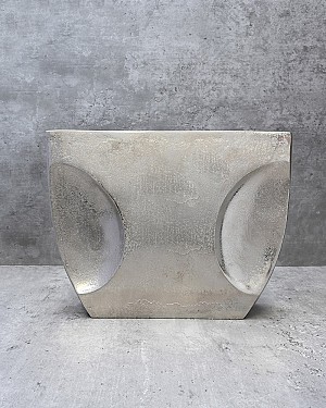 Aluminum Contour Vase 8&quot;H