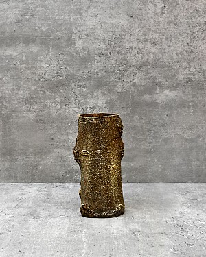 Tree Stump Table Vase 6.5&#039;H