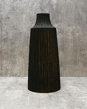 Etched Line Container - Black 16&quot;H