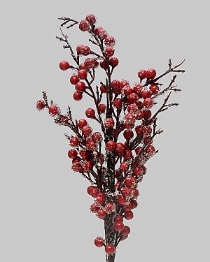 Iced Berry Branch 23.5&quot; Red