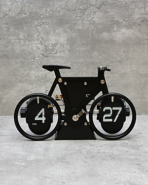 Retro Bike Flip Motion Clock 5&quot;H