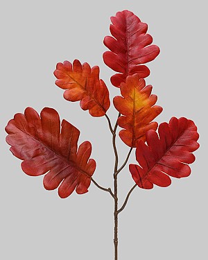 Oak Leaf 16&quot; Red