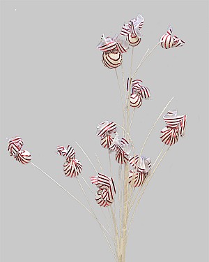 Peppermint Swirl Spray 28&quot; Red/White