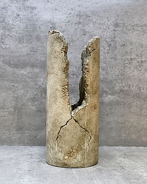 Prehistoric Sand Coloured Container 16&quot;H