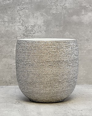 Silver Spun Textured 7&quot;H