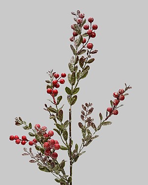 Snow Berry Spray 27.5&quot; Red