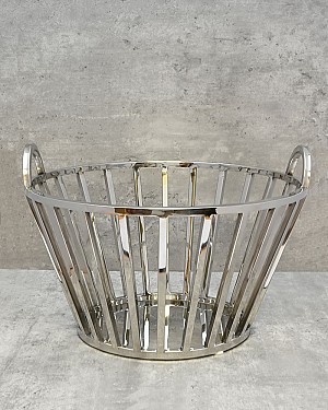 Stainless Steel Decorative Basket 15&quot;D