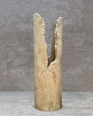 Prehistoric Sand Coloured Container 25.5&quot;H