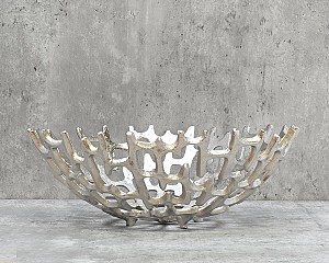 Aluminum Decorative Bowl 12&quot;D