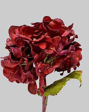 Hydrangea 20&quot; Metallic Red/Purple