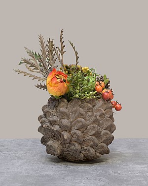 Rustic Harvest Pinecone Glow