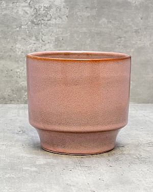 Pink Stepped Planter - Small 4.5&quot;H