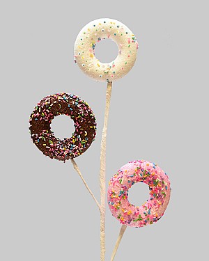 Sprinkled Donut Spray 24&quot; Pink