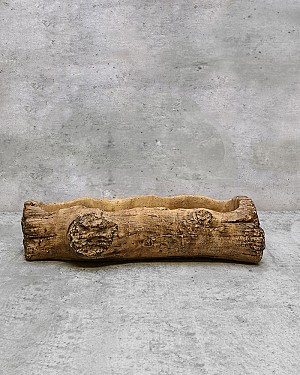 Ceramic Log Planter 12.5&quot;L 