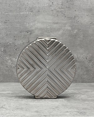 Aurora Medallion Vase 7.75&quot;H