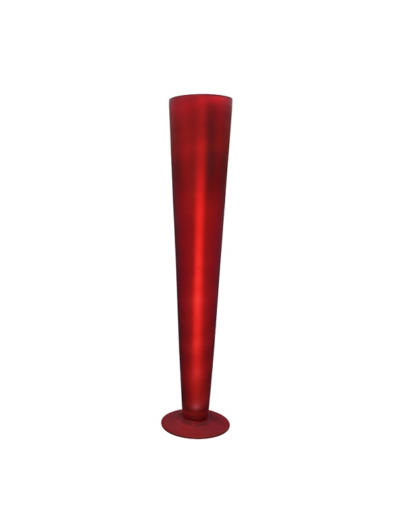 Red Pilsner Glass Vase 24"