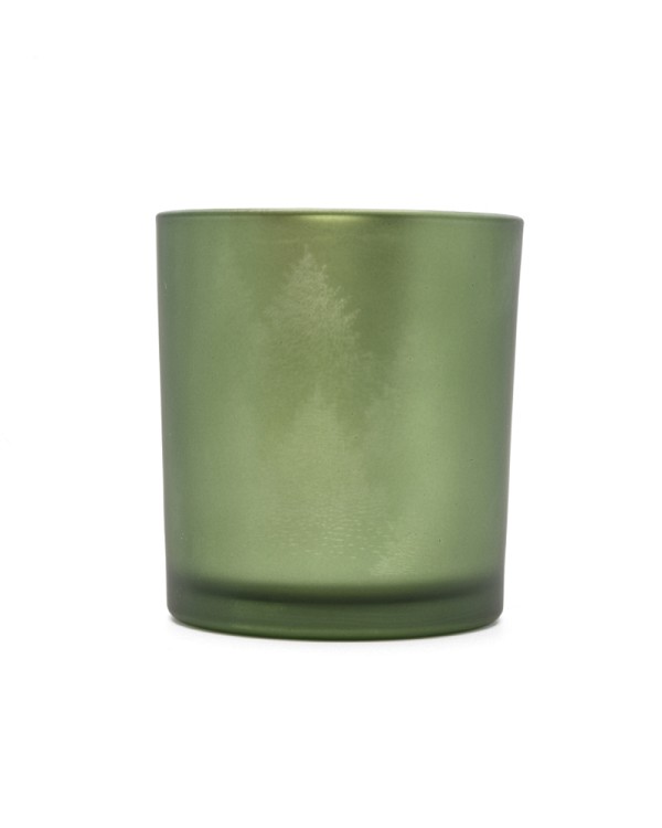 Evergreen Frosted Glass 3"H
