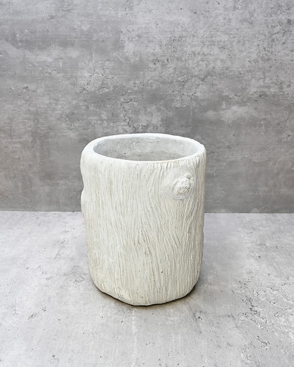 Alder Bark Cement Planter 6" Diameter x 7.75"
