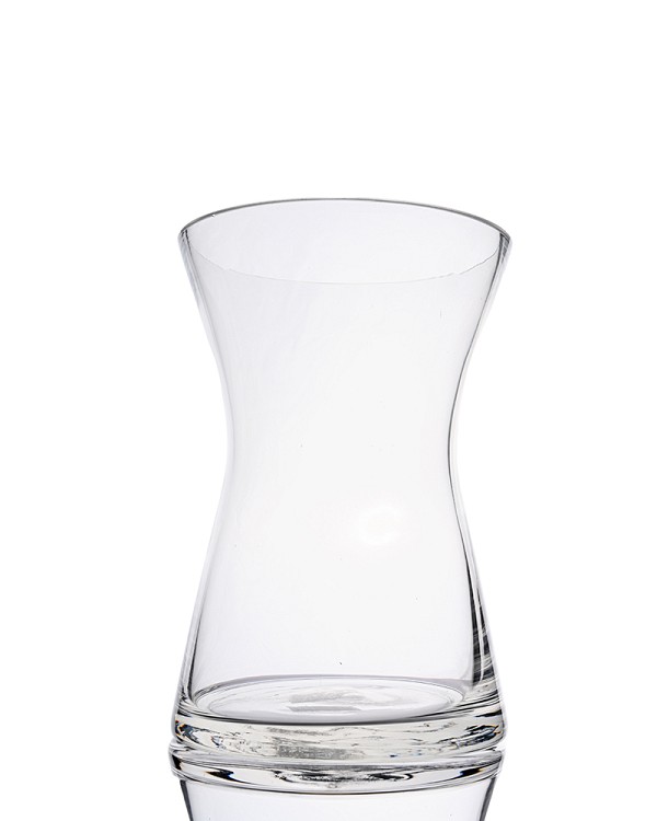 Gathering Clear Glass Vase 8"H