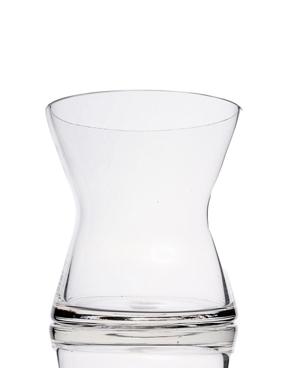 Gathering Clear Glass Vase 6"H