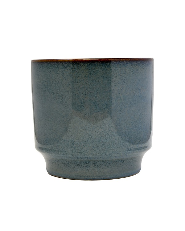Medium Stepped Planter Blue 6"